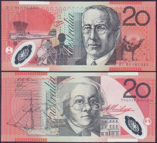 1994 Australia $20 (Fraser/Evans) Unc L001519